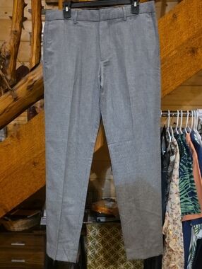 Club Monaco Light Gray  Dress Pants - Subtle Pattern 32x32